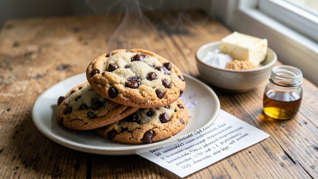 Basic Chocolate Chip Cookie Recipe Uk: Foil-Sealed Rise for Crispy-Gold Edges