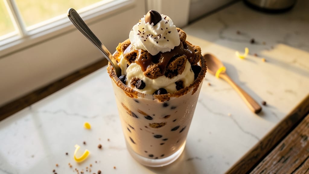Chocolate Chip Cookie Dough Milkshake Recipe: Cold-Brewed Ice Cream Base With Raw Dough Swirls