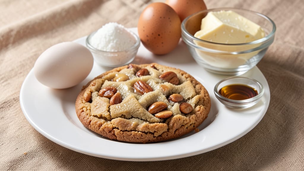 Almond Burst Cookie Recipe: Crunchy Nut Clusters and Melty Chocolate Rivers