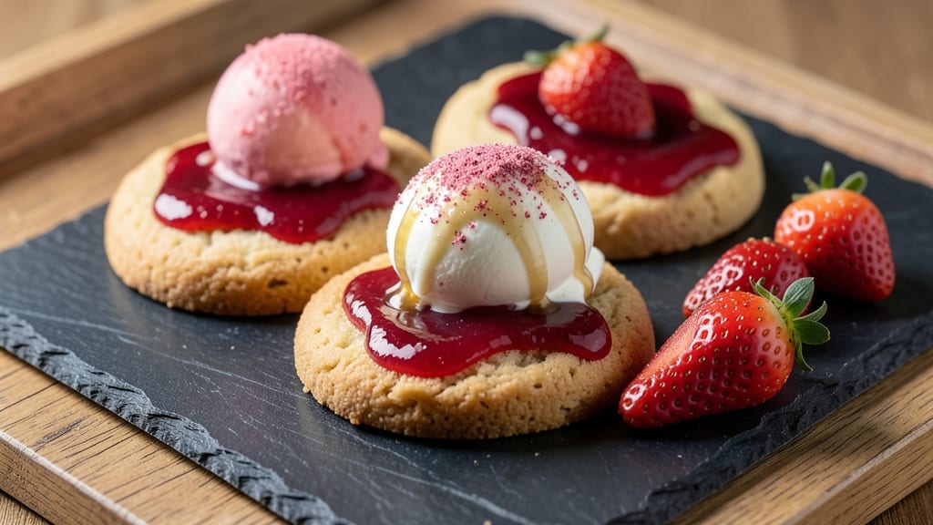 Strawberry Ice Cream Bar Cookie Recipe: Crunchy Shells With Melty Ice Cream Hearts