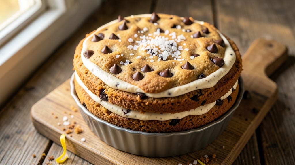 Chocolate Chip Cookie Cake Recipe From Scratch: Double-Layered Crunch With Gooey Rivers